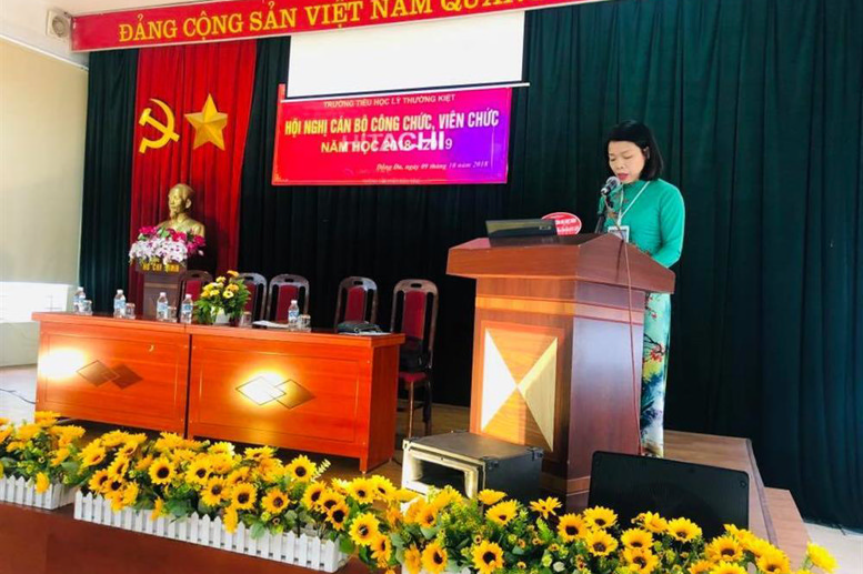 Đ/c Đào Thanh Xuân - Bí thư Chi bộ, Phó Hiệu trưởng nhà trường