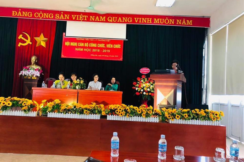 Đ/c Nguyễn Quỳnh Anh - BCH Công Đoàn, đại diện Tổ Chuyên Biệt tham luận