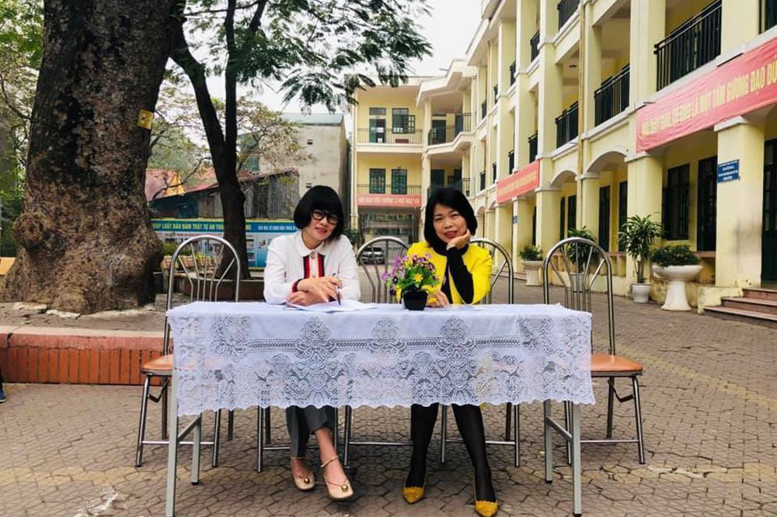 Ban giám hiệu trường tiểu học Lý Thường Kiệt