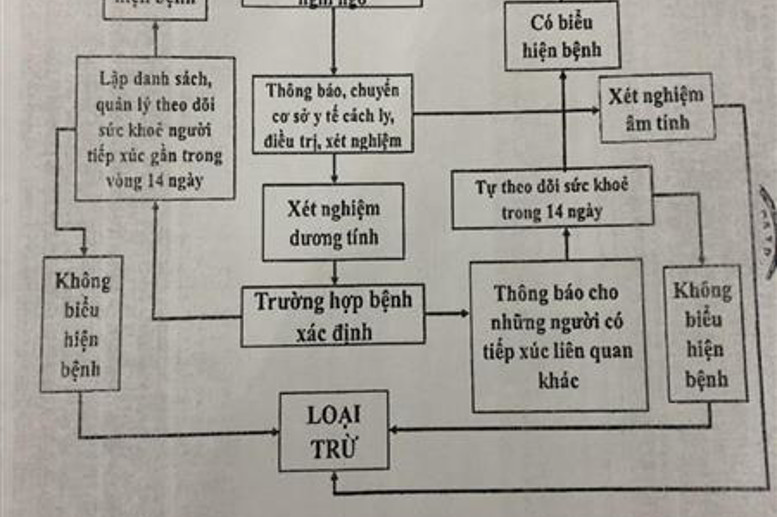 Sơ đồ giám sát, phát hiện trường hợp bệnh nghi mắc nCoV tại cộng đồng