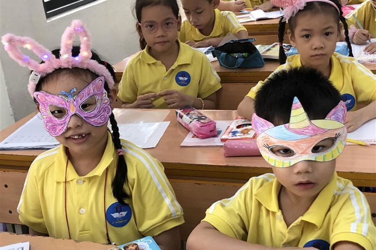Không khí Tết Trung thu của các con học sinh lớp 1A1