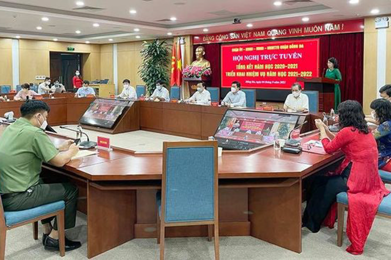 Toàn cảnh Hội nghị trực tuyến tổng kết năm học 2020 - 2021, triển khai nhiệm vụ năm học 2021 - 2022