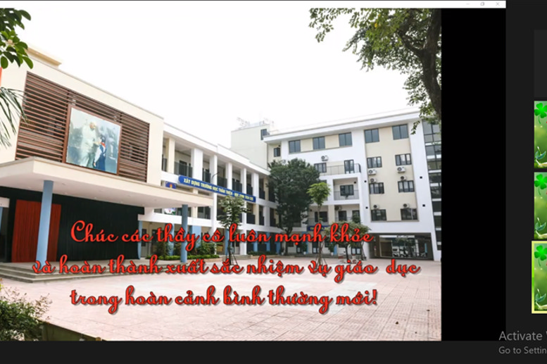 Lời phát biểu đầy xúc động của đ/c Lê Thị Thanh Thủy - Bí thư Chi bộ - Hiệu trưởng nhà trường