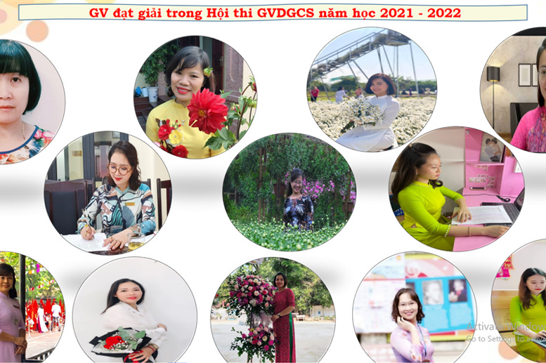 Các đ/c đạt giải trong Hội thi GVDGCS năm học 2021 - 2022