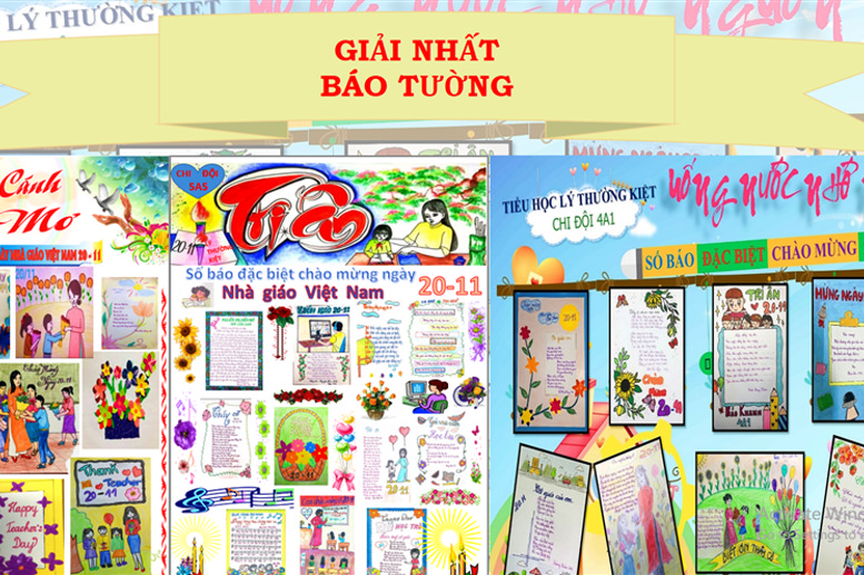 Các bài báo tường chào mừng ngày 20/11