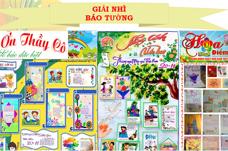 Các bài báo tường chào mừng ngày 20/11