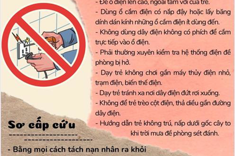 Phòng tránh điện giật cho trẻ em