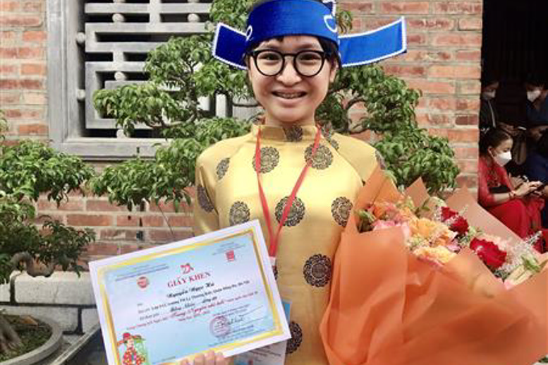 Em Nguyễn Ngọc Hà - Lớp 5A1 đạt giải "Bảng Nhãn đồng đội" Vòng chung kết Ngày hội "Trạng Nguyên nhỏ tuổi" toàn quốc lần thứ 20 Năm học 2021 - 2022