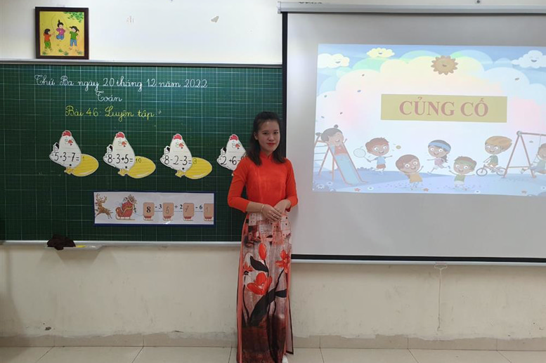Cô giáo Trần Thị Thùy Linh - GVCN lớp 1A2